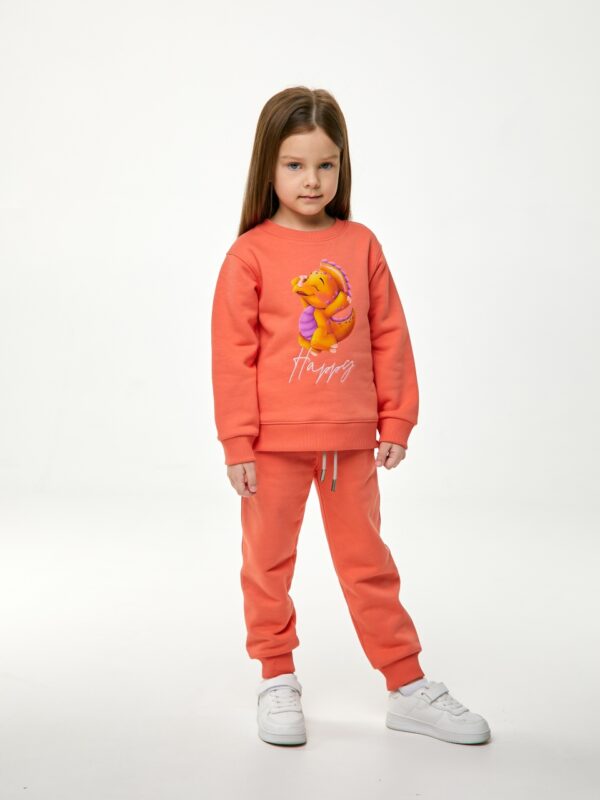 Свитшот. Гавайский закат с динозавром 