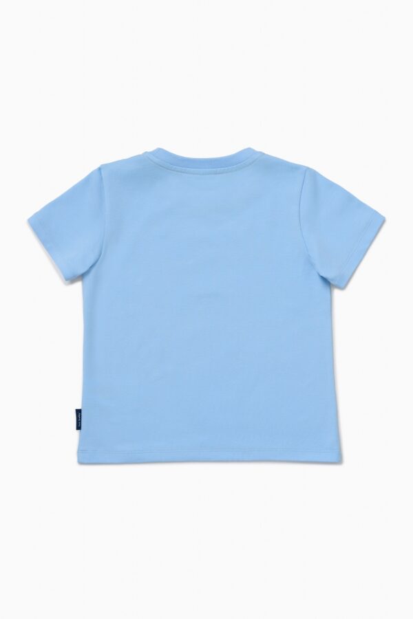 Футболка. Голубая с динозавром 