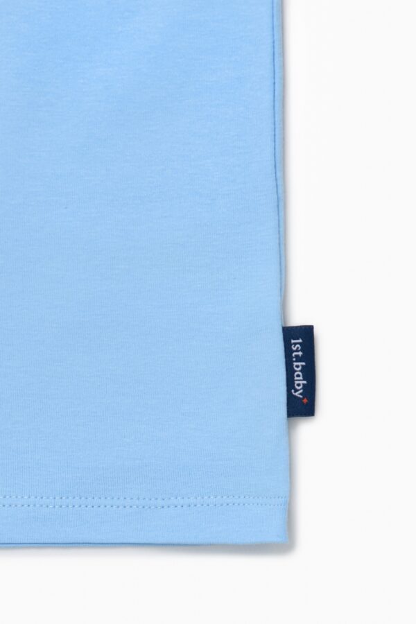 Футболка. Голубая с динозавром 