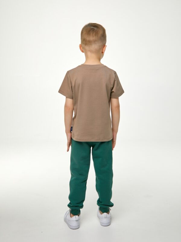 Футболка. Бежевая с динозавром 