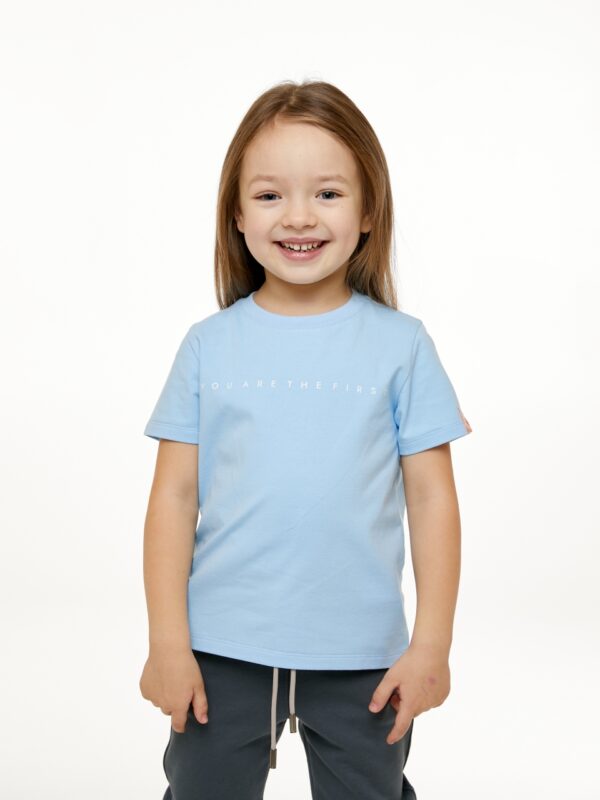 Футболка. Базовая голубая 