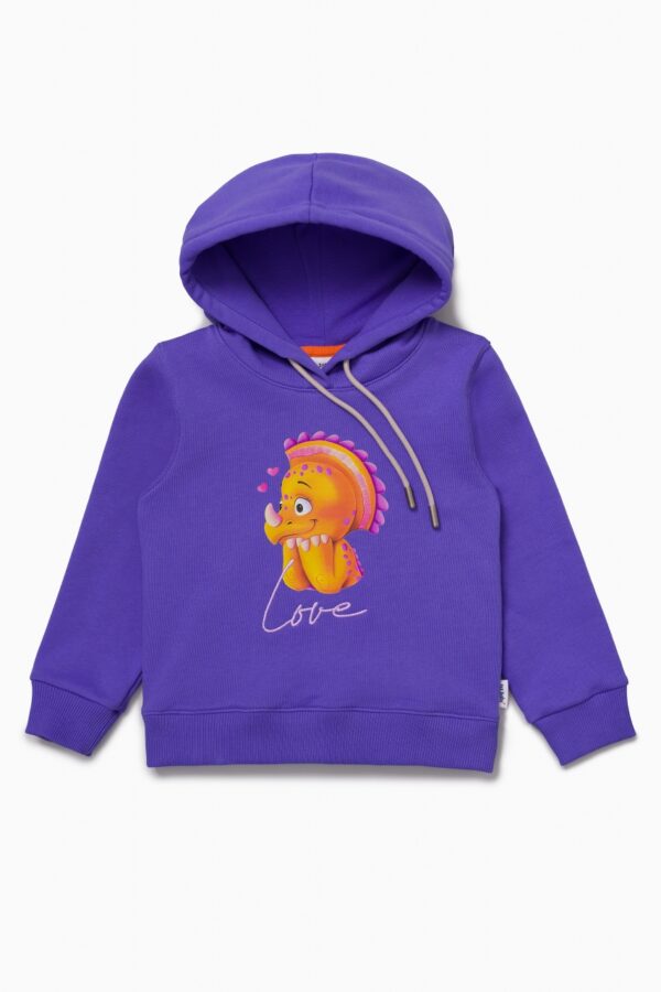 Худи. Very Peri с динозавром 