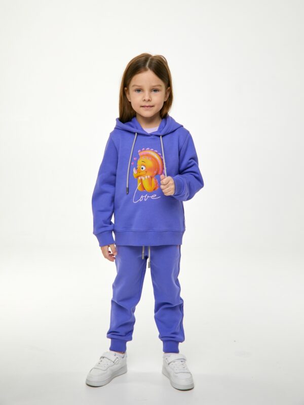 Худи. Very Peri с динозавром 