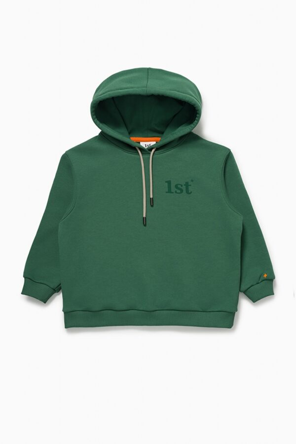 Худи. Oversize темно-зеленый 