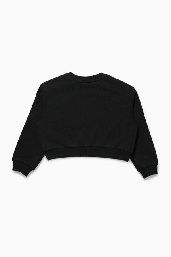 Свитшот. Укороченный черный 