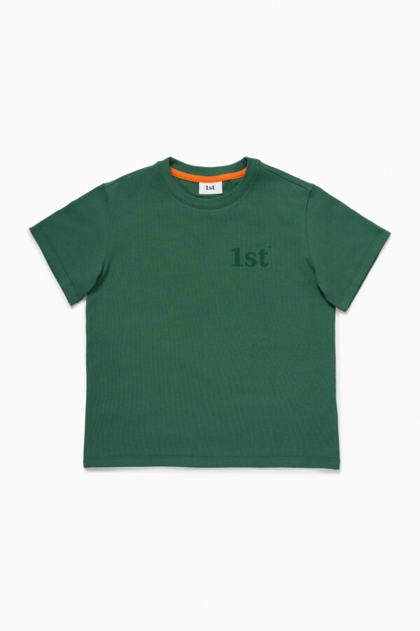 Футболка. Oversize темно-зеленая 