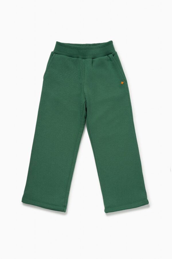 Брюки. Прямые темно-зеленые 