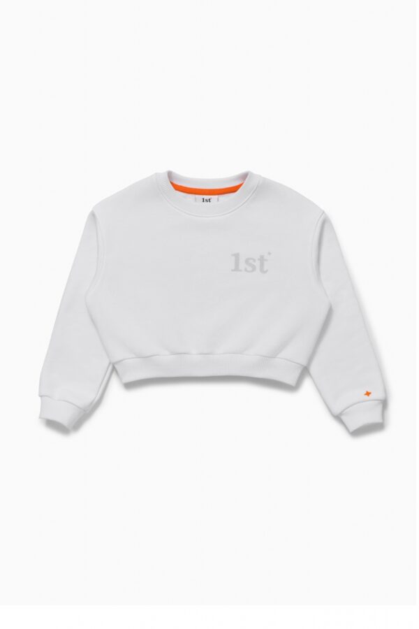 Свитшот. Укороченный белый 