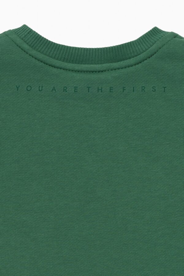 Свитшот. Oversize темно-зеленый 