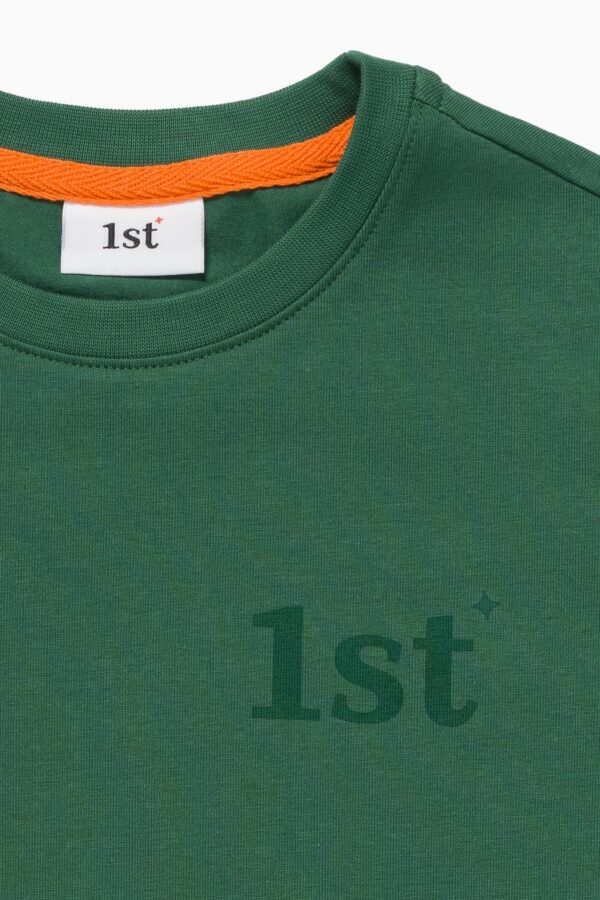 Футболка. Oversize темно-зеленая 