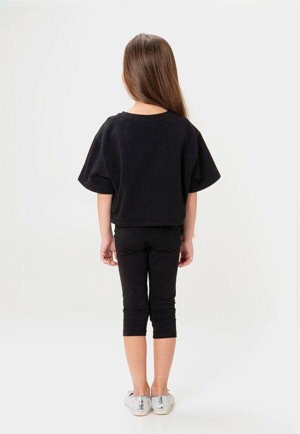 Футболка. Укороченная черная 