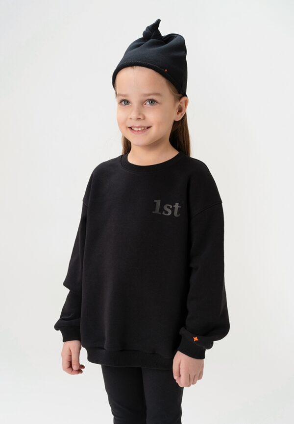 Свитшот. Oversize черный 