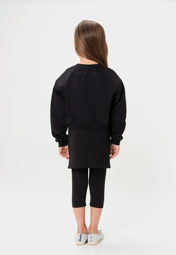 Свитшот. Укороченный черный 