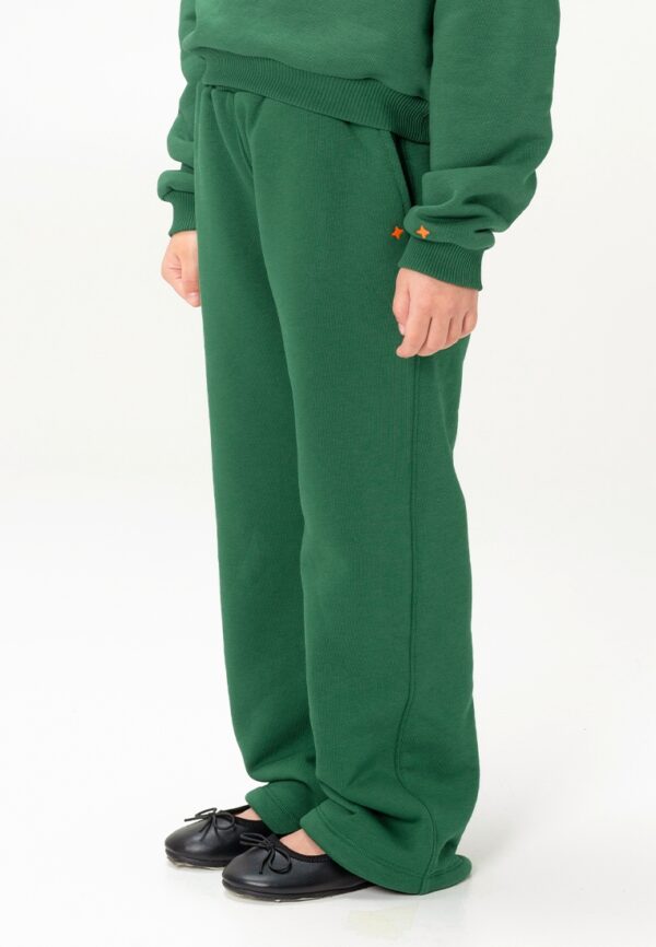 Брюки. Прямые темно-зеленые 