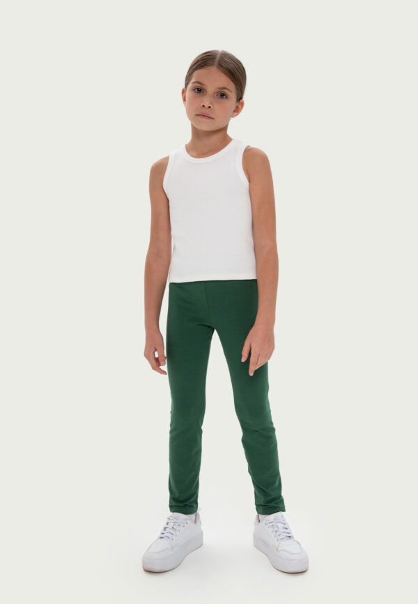 Леггинсы базовые темно-зеленые "1st"