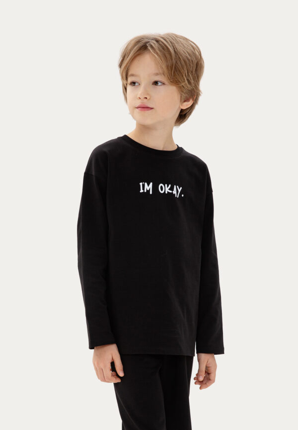 Пижама черная «I`m Okay»