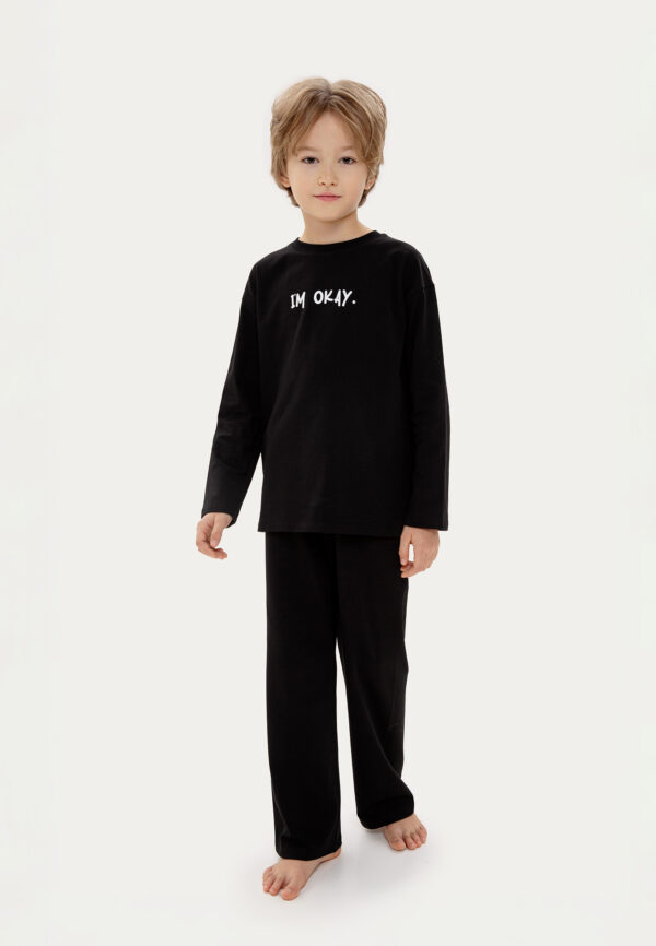 Пижама черная «I`m Okay»