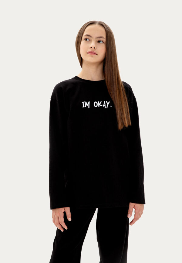 Пижама черная «I`m Okay»