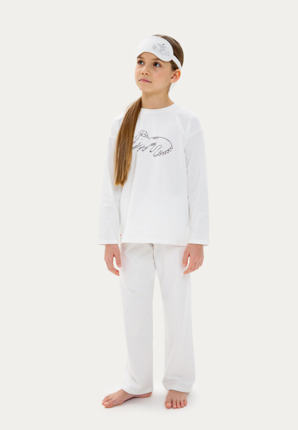 Пижама молочная "Крокодил"