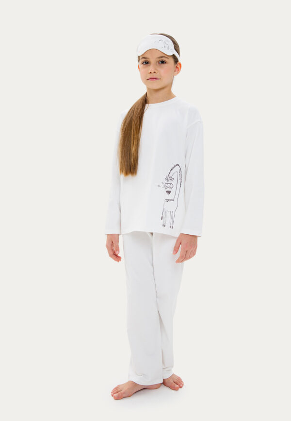 Пижама молочная "Жираф"