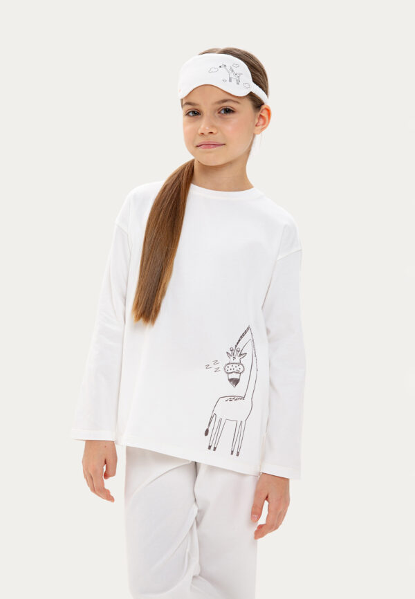 Пижама молочная "Жираф"