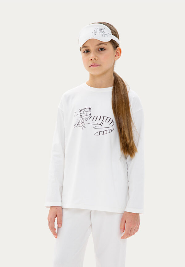 Пижама молочная "Тигр"