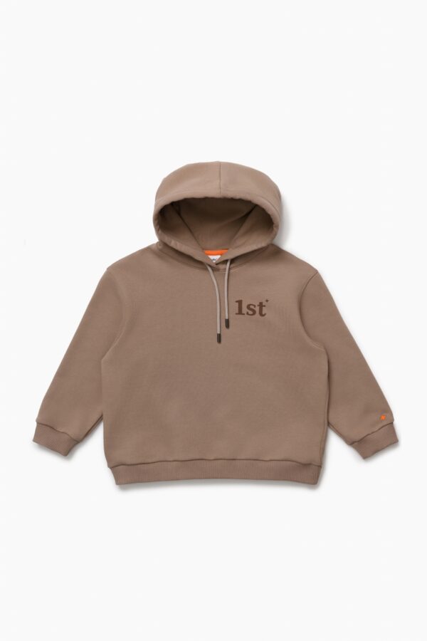 Худи oversize бежевый "1st"