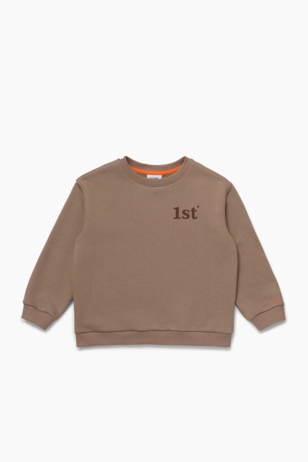 Свитшот oversize бежевый "1st"