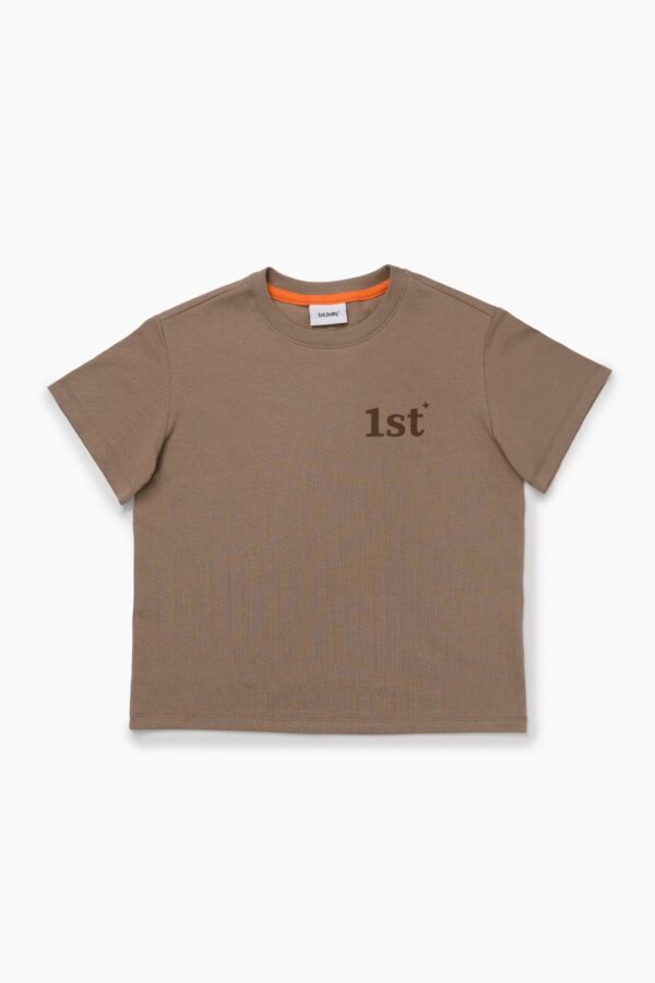 Футболка oversize бежевая "1st"