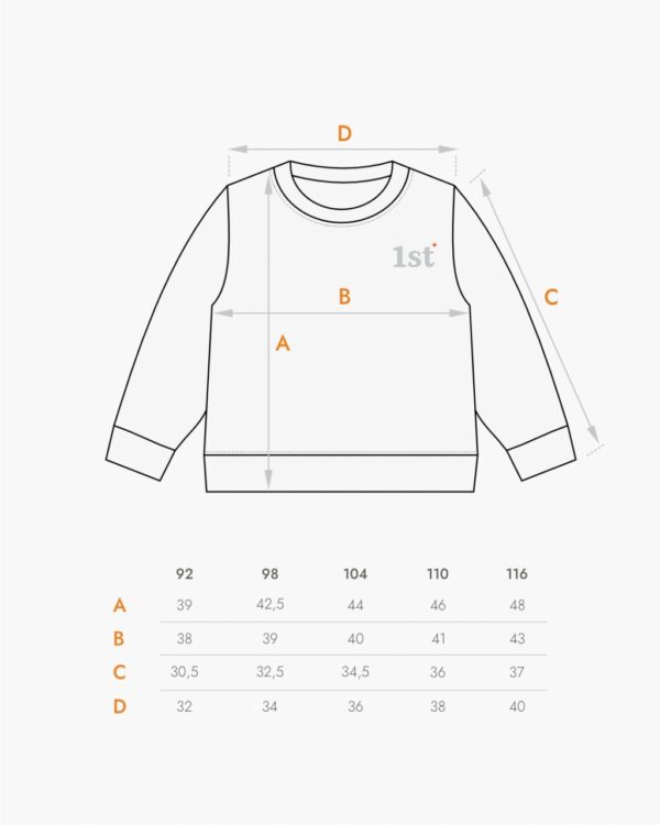 Свитшот oversize манго "1st"