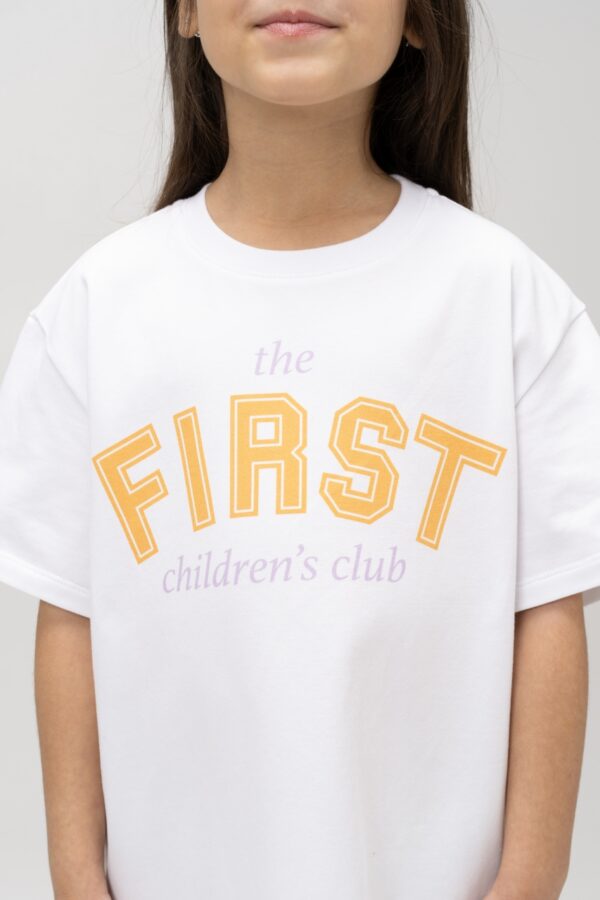 Платье-футболка "The first children's club"